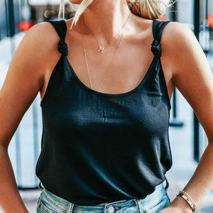 Somewhere Lately knotted tank